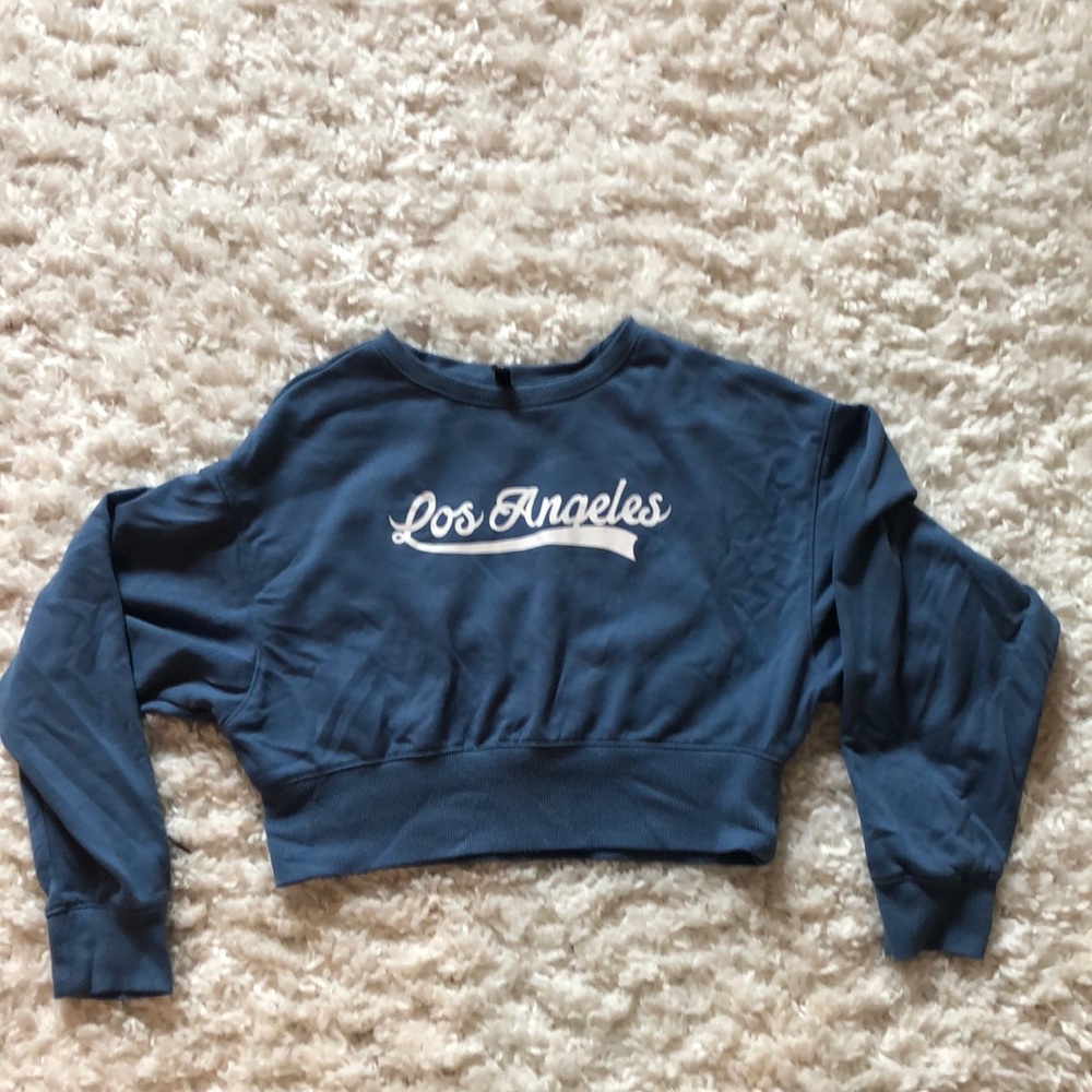Los Angeles blue crop top
